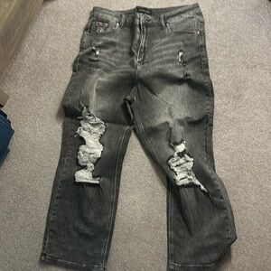 RISEN Plus Size Jeans Grey